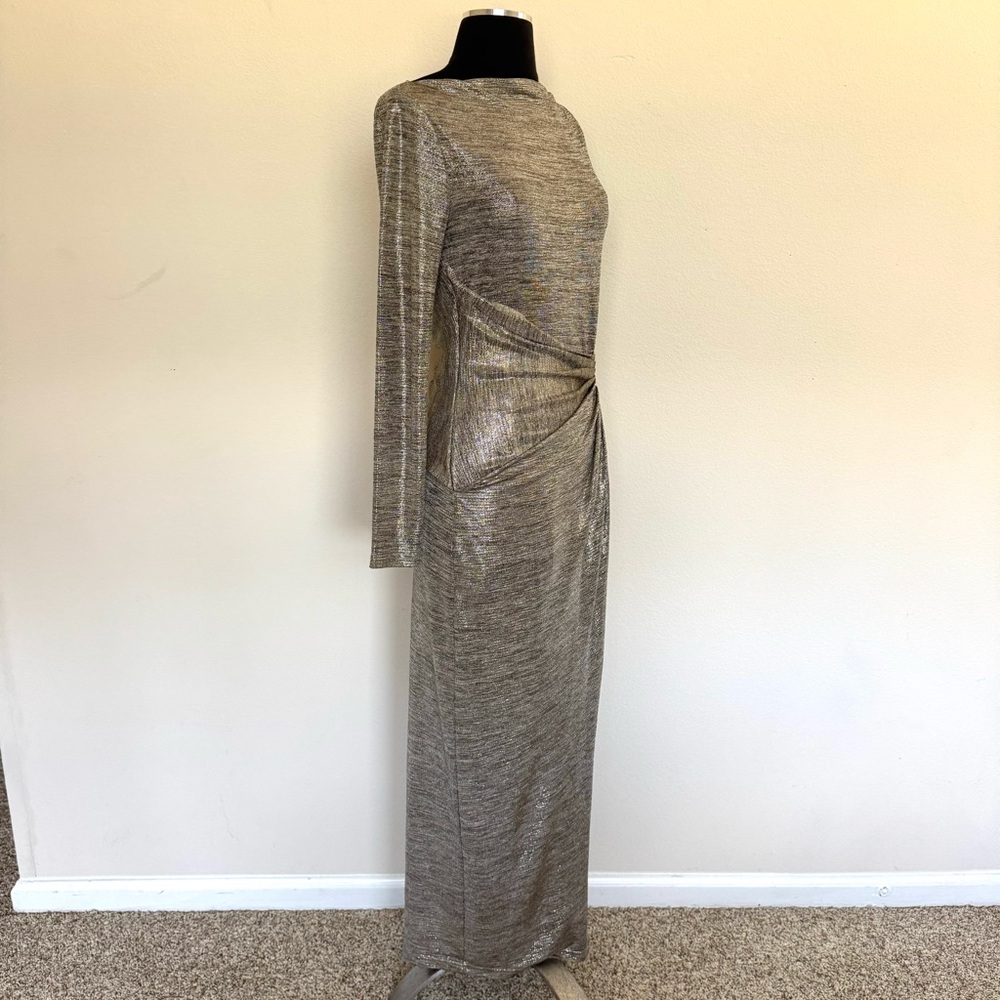 Significant Other Chloe Midi Dress in Gold Size 6 - Picture 7 of 11